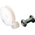 Prime-Line 1-1/4 In. Bottom Mount Nylon Wheel with Nylon Bushing B 555